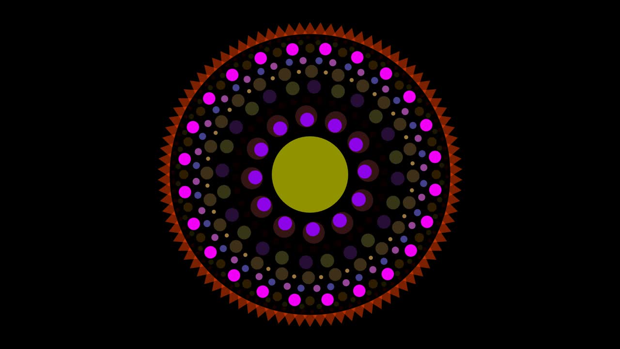 arte punto desvanecimiento y parpadeo y triángulo fuera de rayo