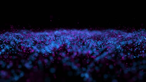 abstract background with moving and flicker particles. animated background for presentation.