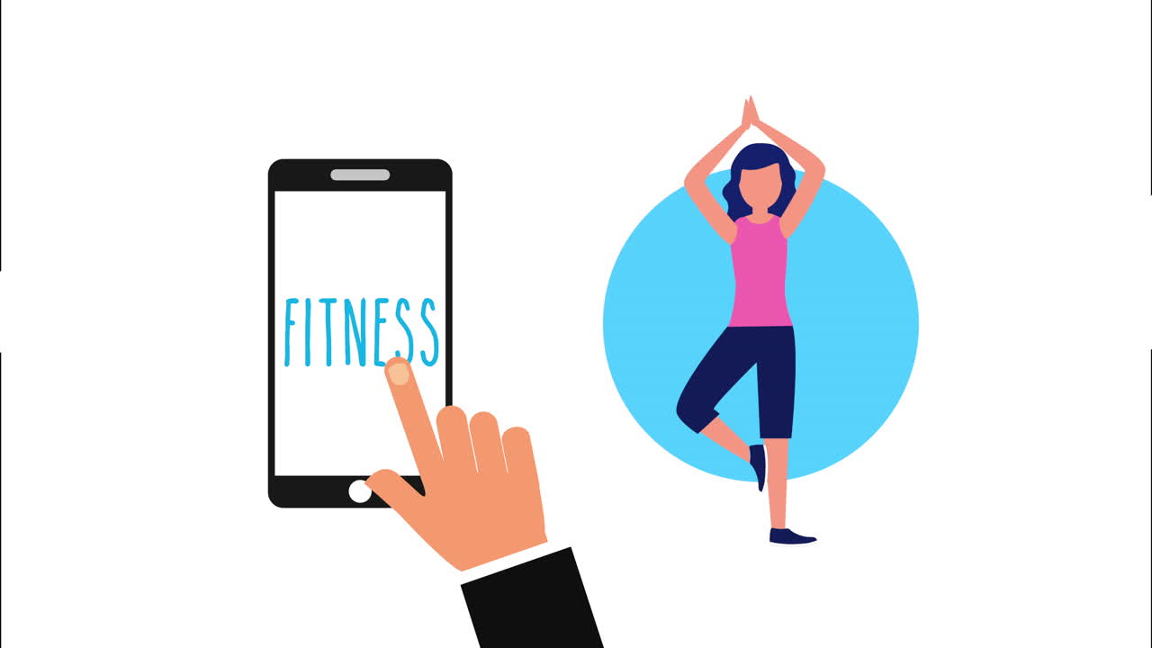 estilo de vida saludable con teléfono inteligente y atleta femenina