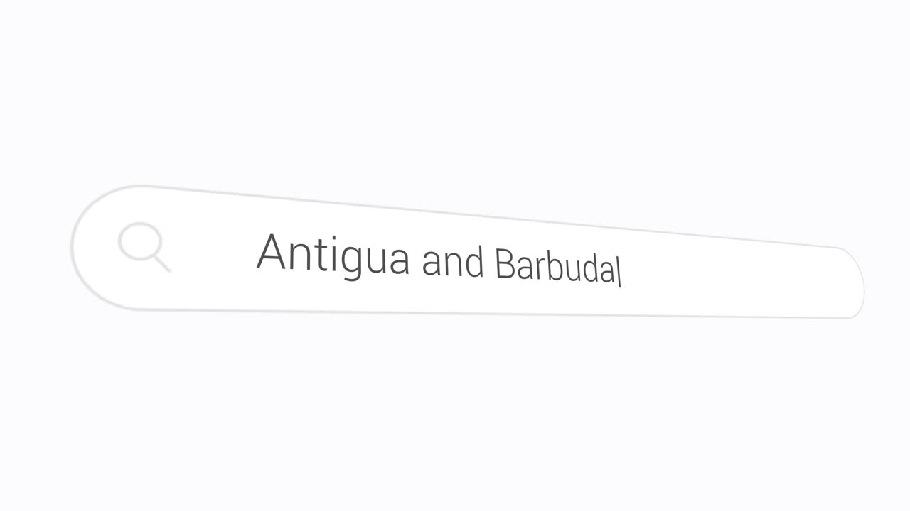 Antigua And Barbuda In Search Engine - Close Up