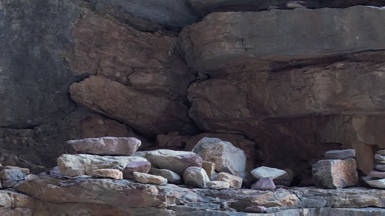 Explore stunning rock formations in Greece from above in aerial view