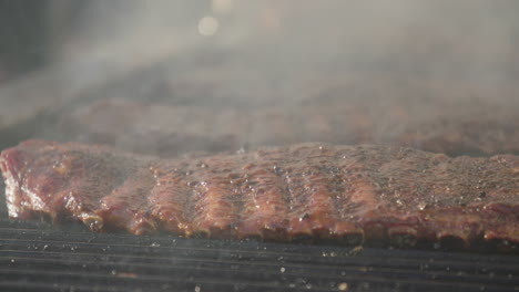 costillas a la barbacoa filmadas en cámara lenta con sony fs7