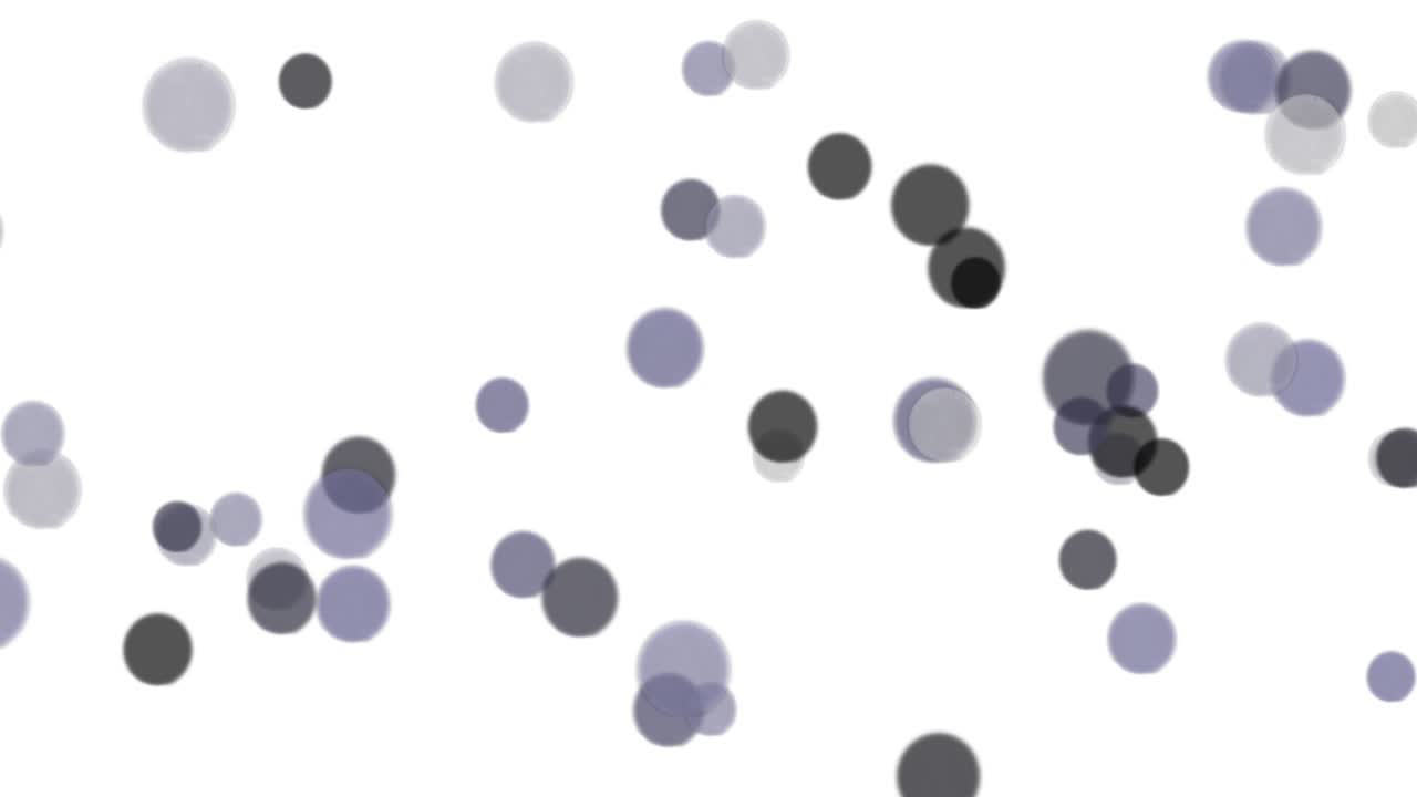 색 배경에 검은색 원, 보케 효과, 추상적인 반이는 원, 초점을 잃은 효과, 보케 배경의 흐릿함, 수평 구성, 4k 비디오 품질