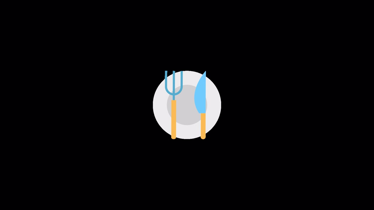 Restaurant Icon Animation