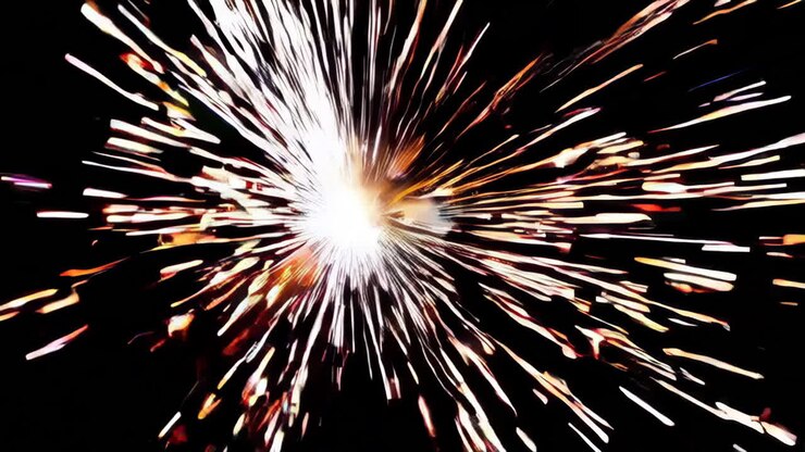 Bright Sparks Flying in the Dark