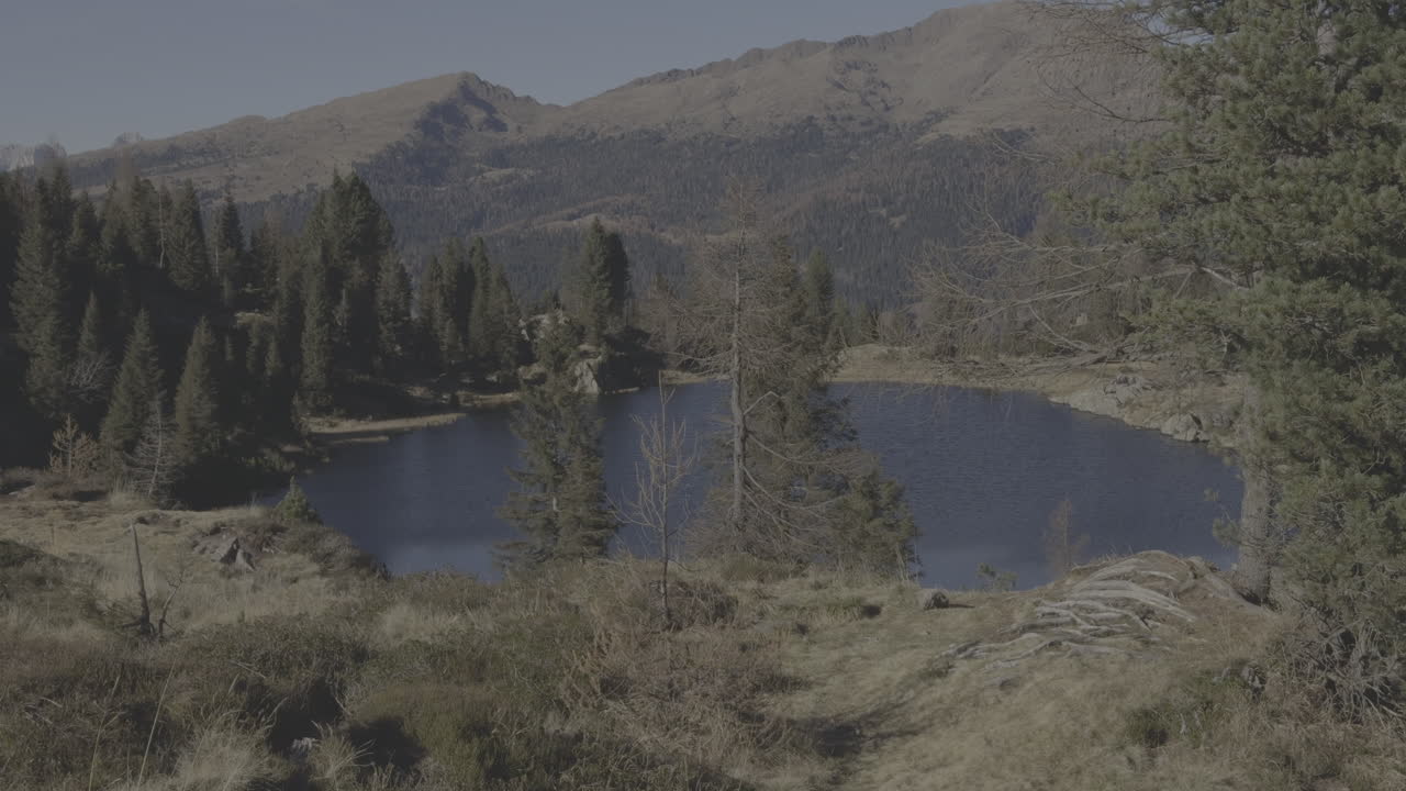 스위스 알프스의 산악 호수