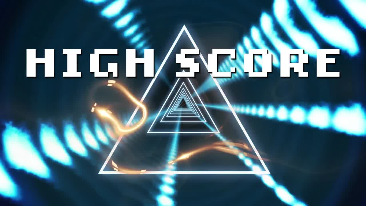 삼각형 모래로 만든 터널의 시작 애니메이션 검은 바탕