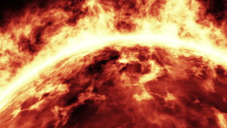 earth revolving under fire ball sun