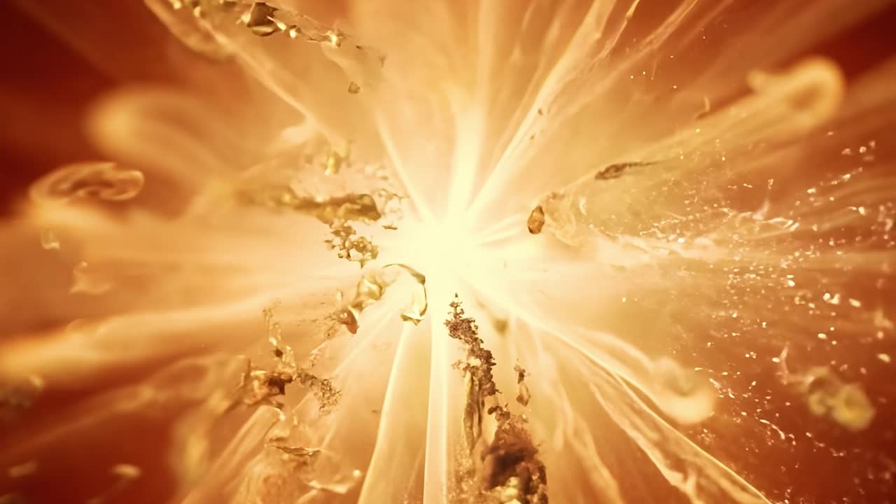 밝고 불타는 폭발