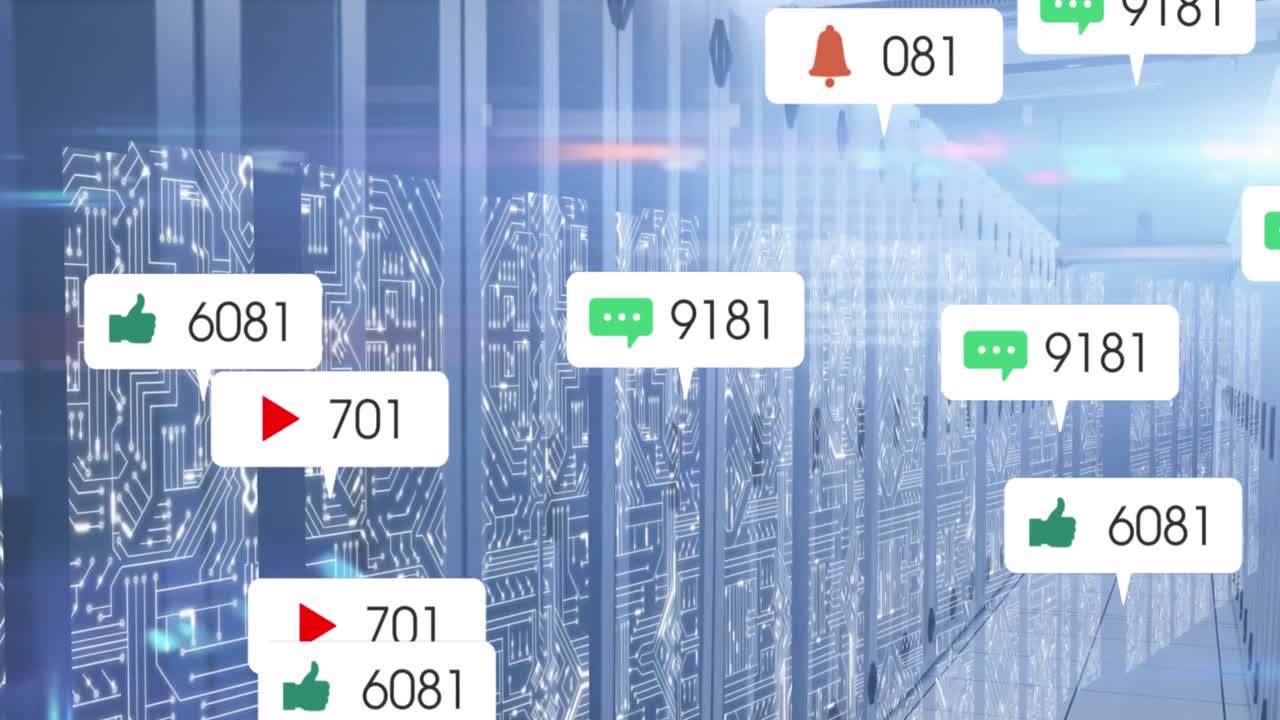 서버  ⁇ 에서 미디어 아이콘의 애니메이션