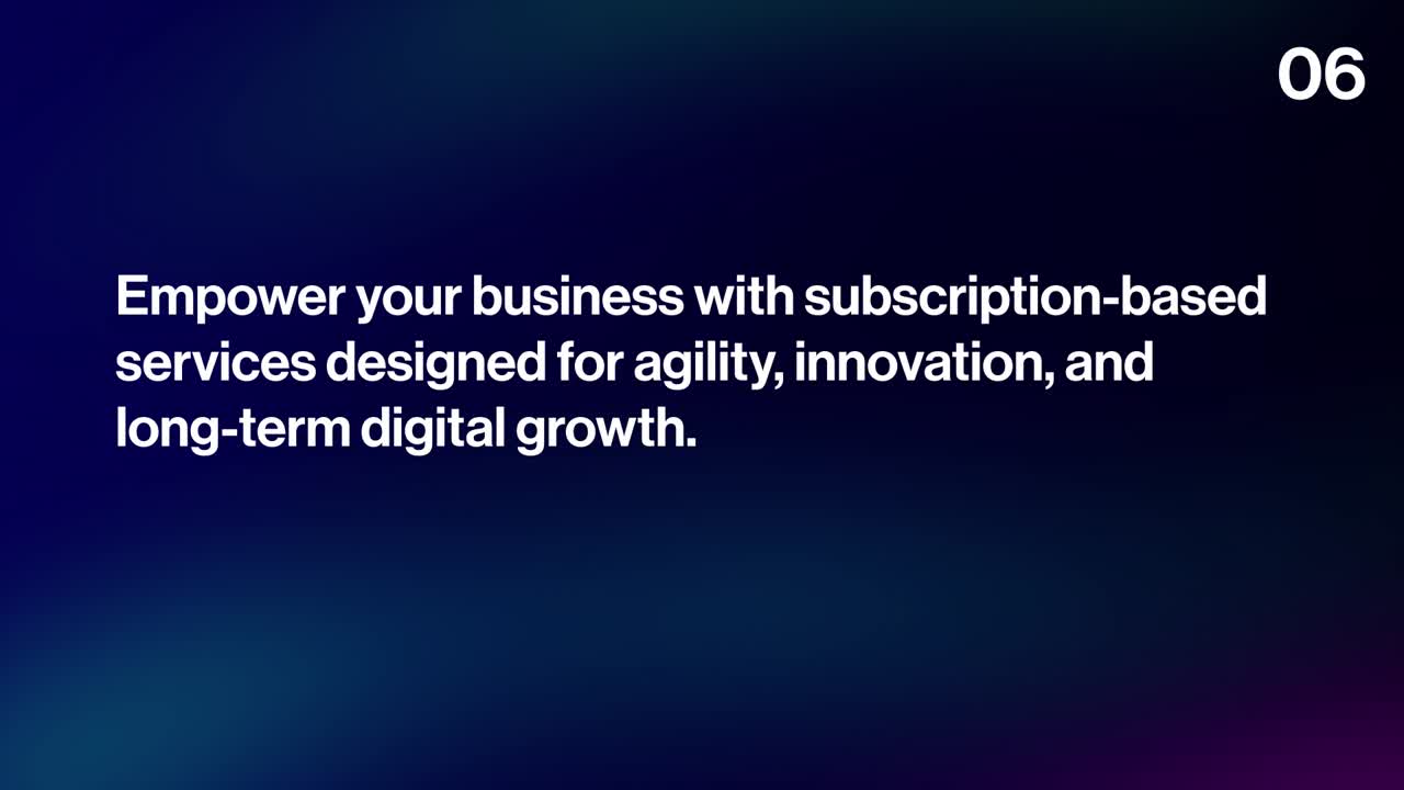 Modern SaaS Style Text Animations on Gradient Background