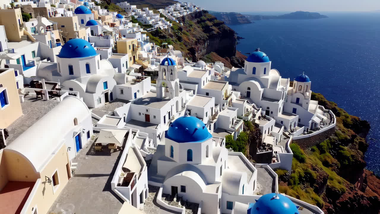 Oia, Santorini, Greece: White Houses and Blue Domes
