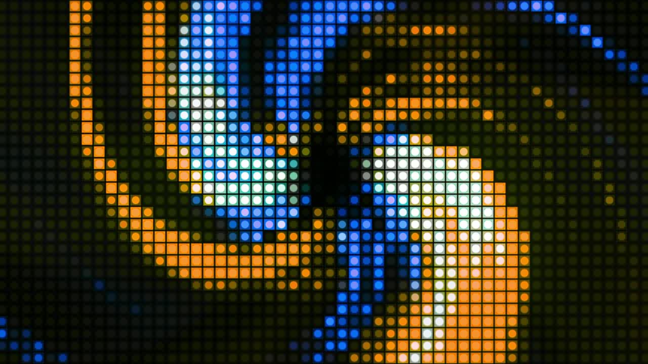 spirale astratta di luci colorate