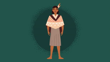 male indigenus ethnicity character animation