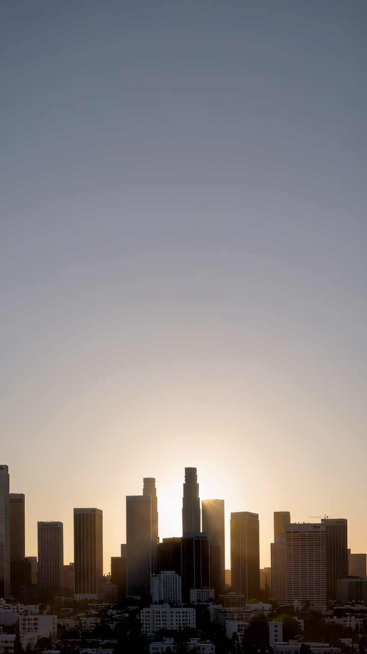 Horizonte de Los Ángeles al Amanecer/Atardecer
