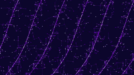 Dynamisches-Zickzack-Muster,-Violette-Linien-Bilden-Dreiecke-Und-Rauten-Auf-Schwarzem-Hintergrund