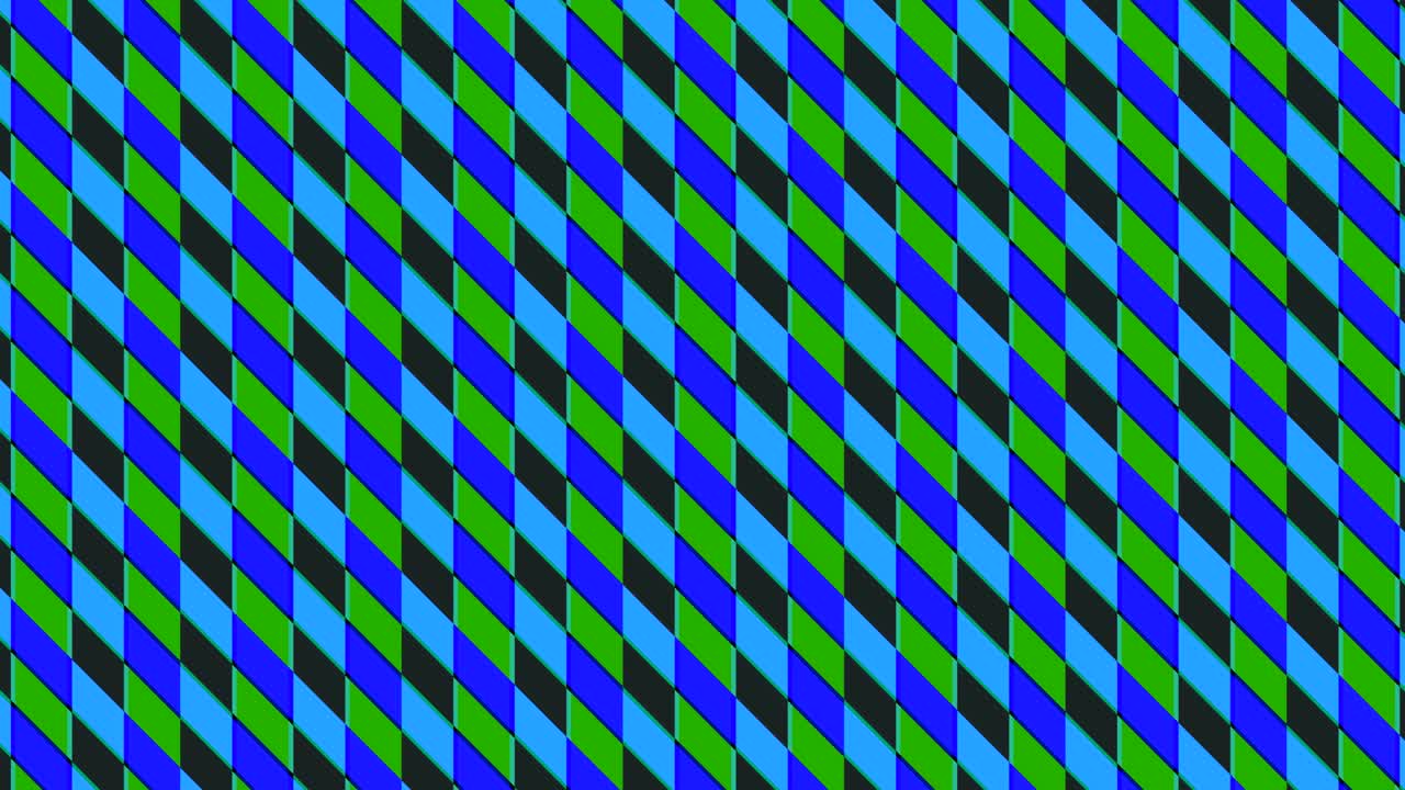 animación compuesta por rayas de colores intersectadas.