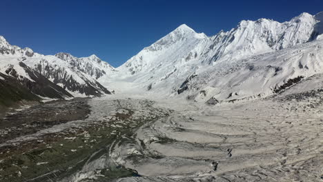 aerial of rakaposhi pakistan