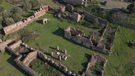 view of a monastery ruins close to new marmaras town in sithonia chalkidiki