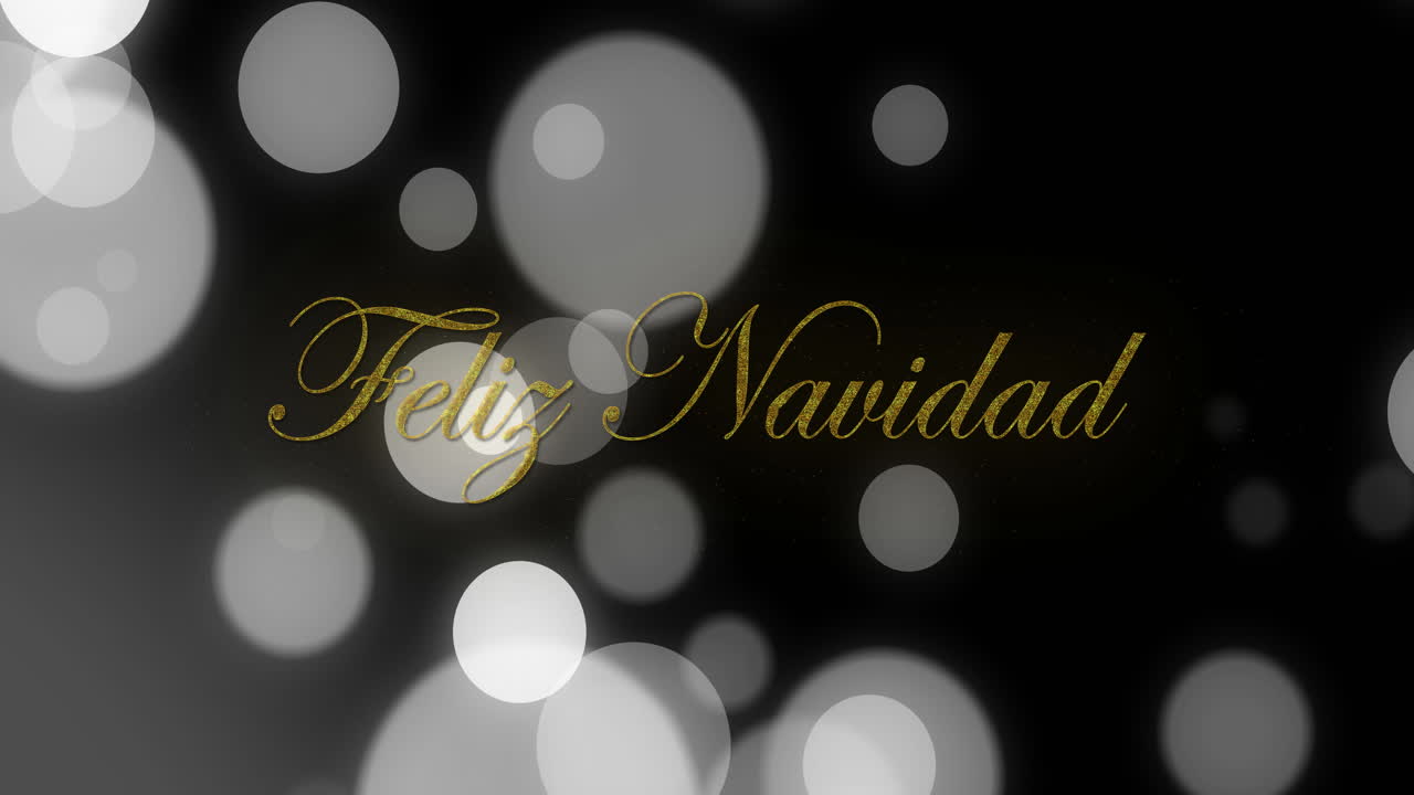 animación de las llamaradas de la lente sobre el texto de feliz navidad contra un fondo negro