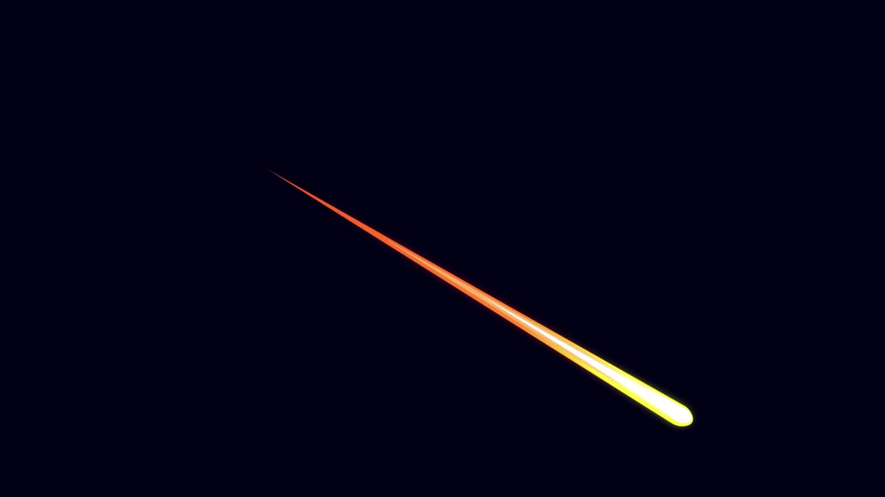 animación de un meteorito