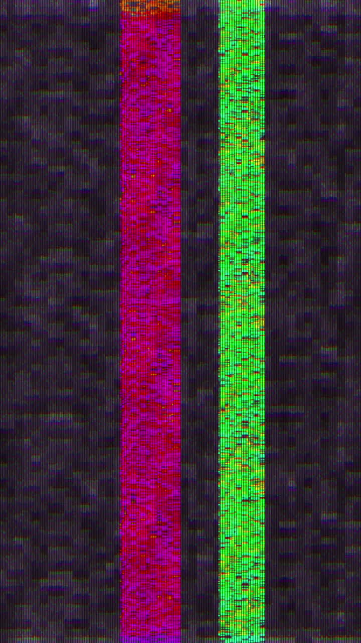 Abstract Digital Glitch Noise and Static Vertical Lines