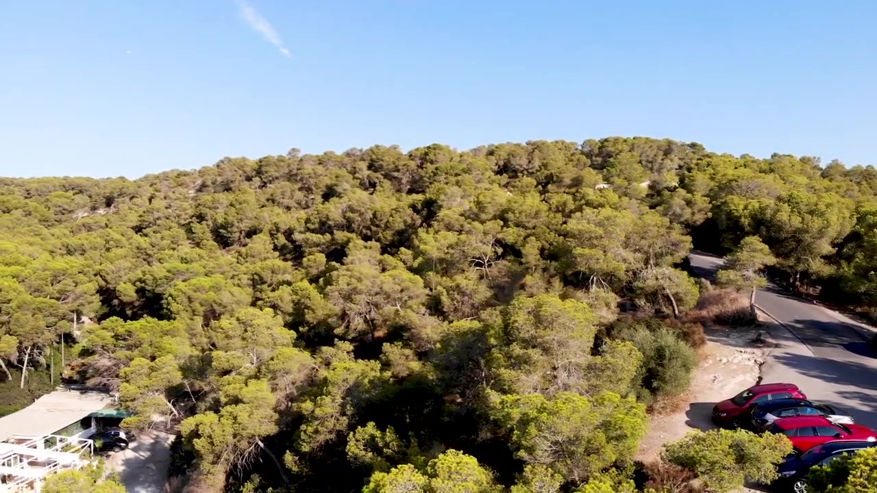 mar mediterraneo con drone