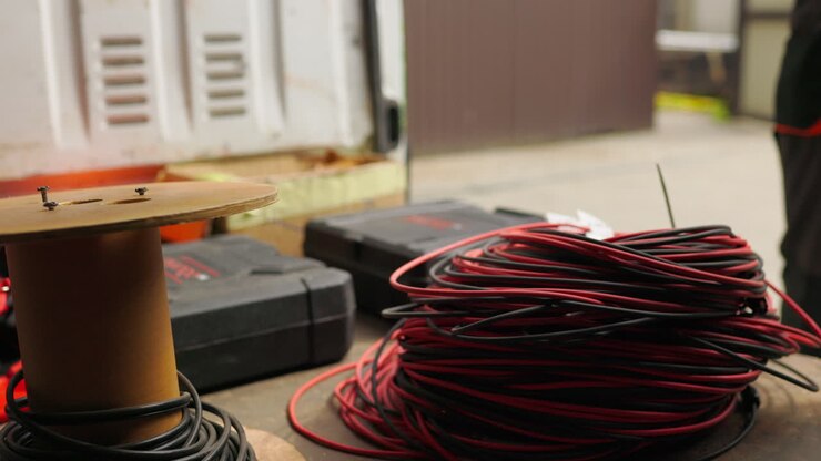 Electrical work on a vehicle