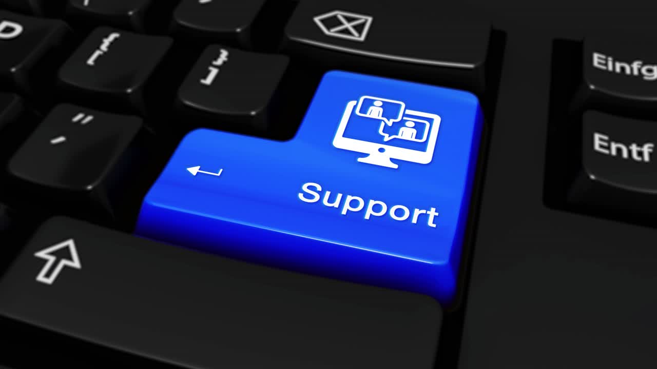 Computer Support Button on Keyboard