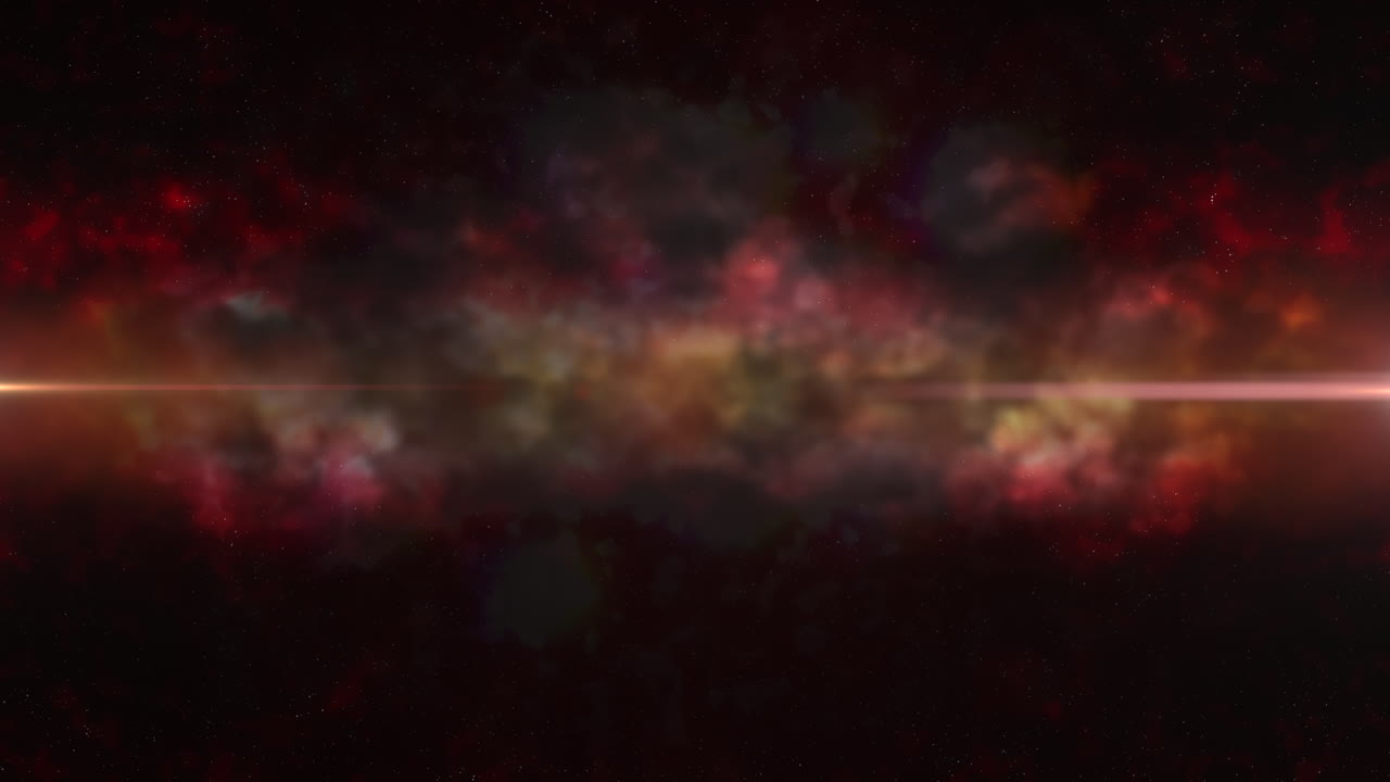 el texto del día espacial iluminando el cosmos en medio de nubes oscuras