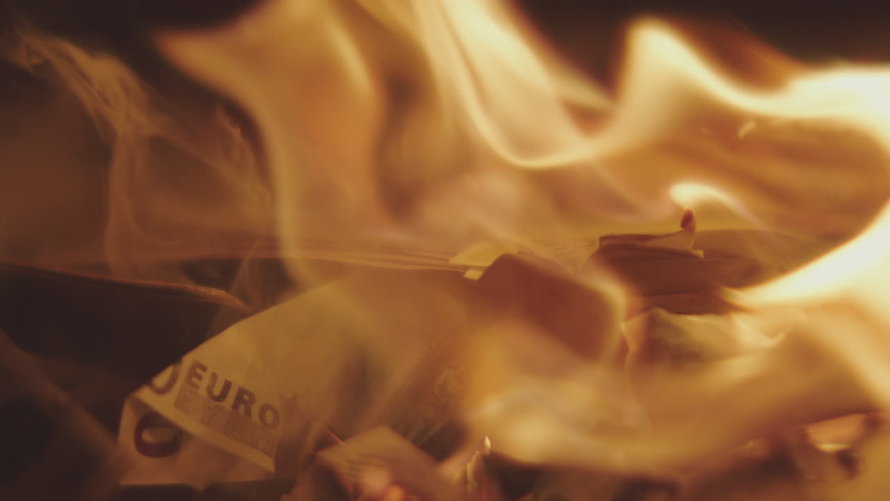 Burning Euro Money