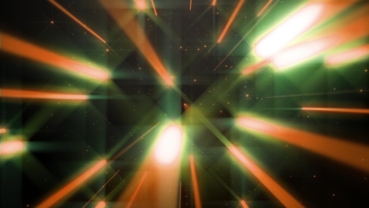 4k danza naranja de las luces animación de fondo concierto bucle sin costuras.