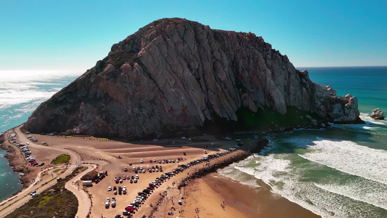 Aerial Drone Flight around Morro Bay and Morro Rock Part 1