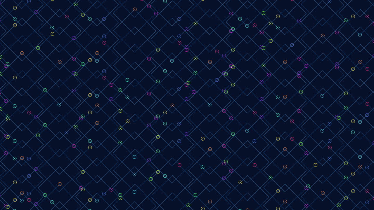 파란색 배경 에 점 들 이 있는 다채로운 다이아몬드 무