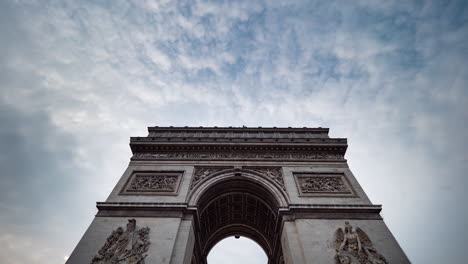 timelapse, arc of triomphe, paris, france