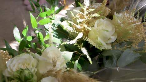 wedding flowers, slow motion in 4k