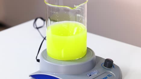 chemical reaction with color change demonstration