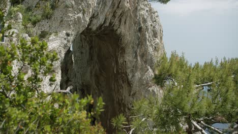 alternative view of the natural arch in capri