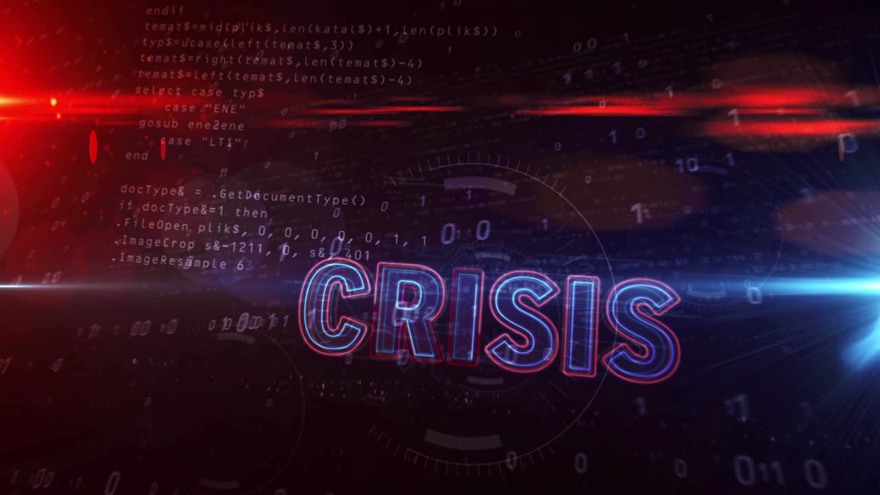 Crisis abstract loopable tunnel animation