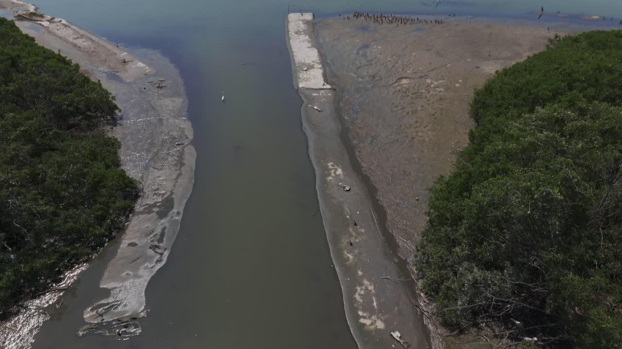 멕시코 콜리마 의 만자닐로 에서 새벽 에 라구나 데 라스 가르자스 의 아름다운 풍경