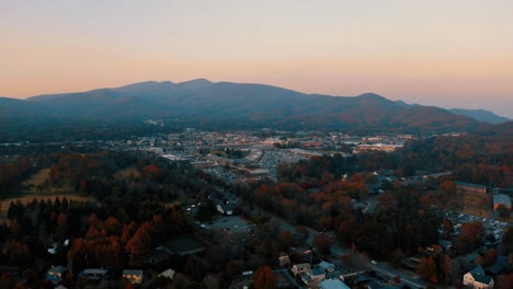 beautiful aerial view of the town