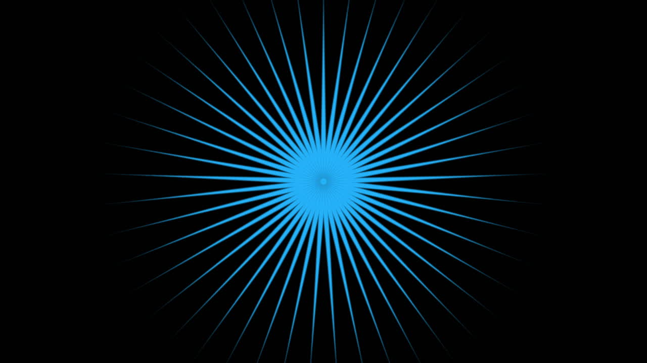 Animation abstract neon blue lines motion disco background