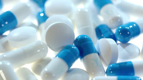 Medicine-pills-and-tablet.-Healthcare-industry.-Antibiotic-pills.-Medical-pills