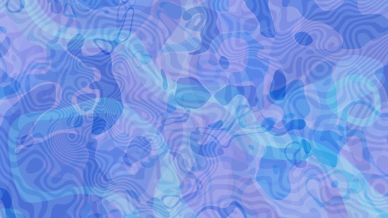 Loopable turbulent light blue organic swirling patterns and shapes - slow motion dynamic fluid texture background