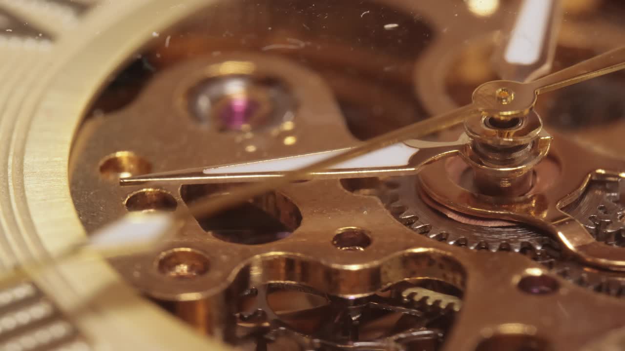 Close up on vintage clock