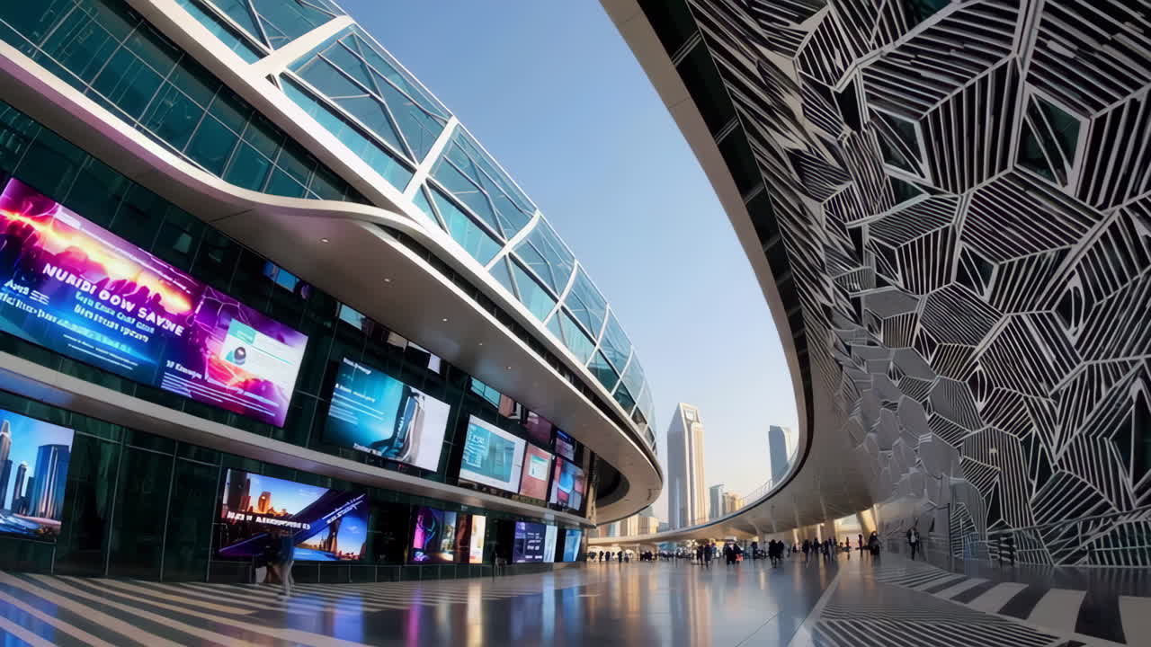 Modern Architectural Design of a Shopping Mall