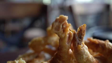 delicious food in fancy restaurant, close up shot, high angle shot