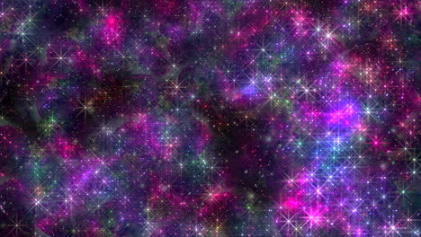 vibrant cosmic space captivating stars and galaxies in purple, blue, and green