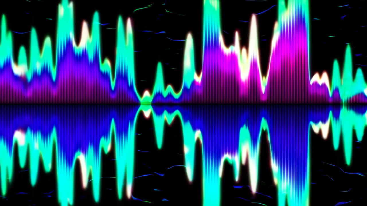 Colorful Abstract Sound Waves
