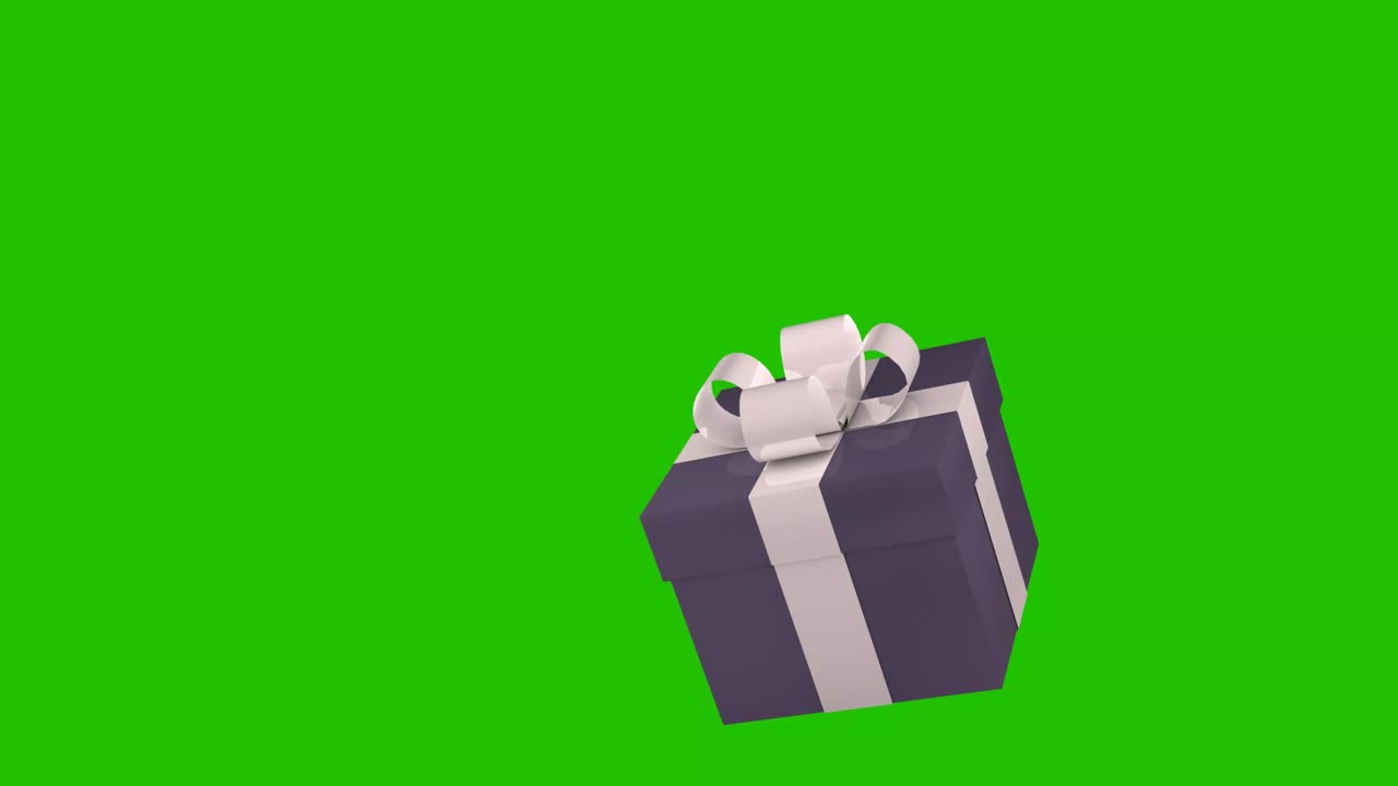 una hermosa caja de regalos se abre. vacaciones y concepto de regalos.